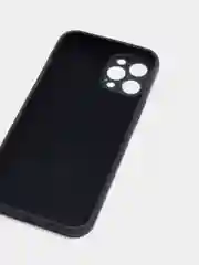 Темно-синий чехол Silicone Case для iPhone 12 Pro Max с логотипом закрытый низ