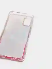 Коралловый чехол Samsung Galaxy A41 (Самсунг Галакси А41) чехол переливающийся жидкий с блестками