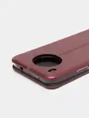Багровый чехол книжка Huawei Honor 50 Lite, Nova 8i (Хуавей Хонор 50 лайт, Нова 8 ай)