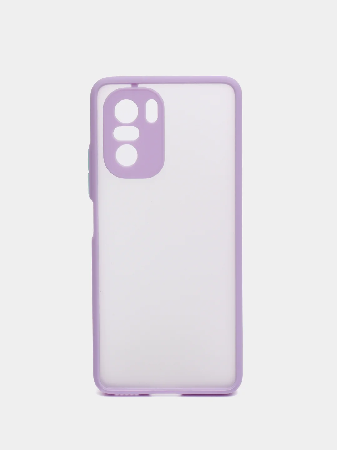 Лавандовый чехол Xiaomi Poco F3, F3 Pro, Redmi K40, K40 Pro пластиковый матовый с цветными кнопками
