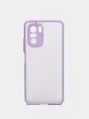 Лавандовый чехол Xiaomi Poco F3, F3 Pro, Redmi K40, K40 Pro пластиковый матовый с цветными кнопками