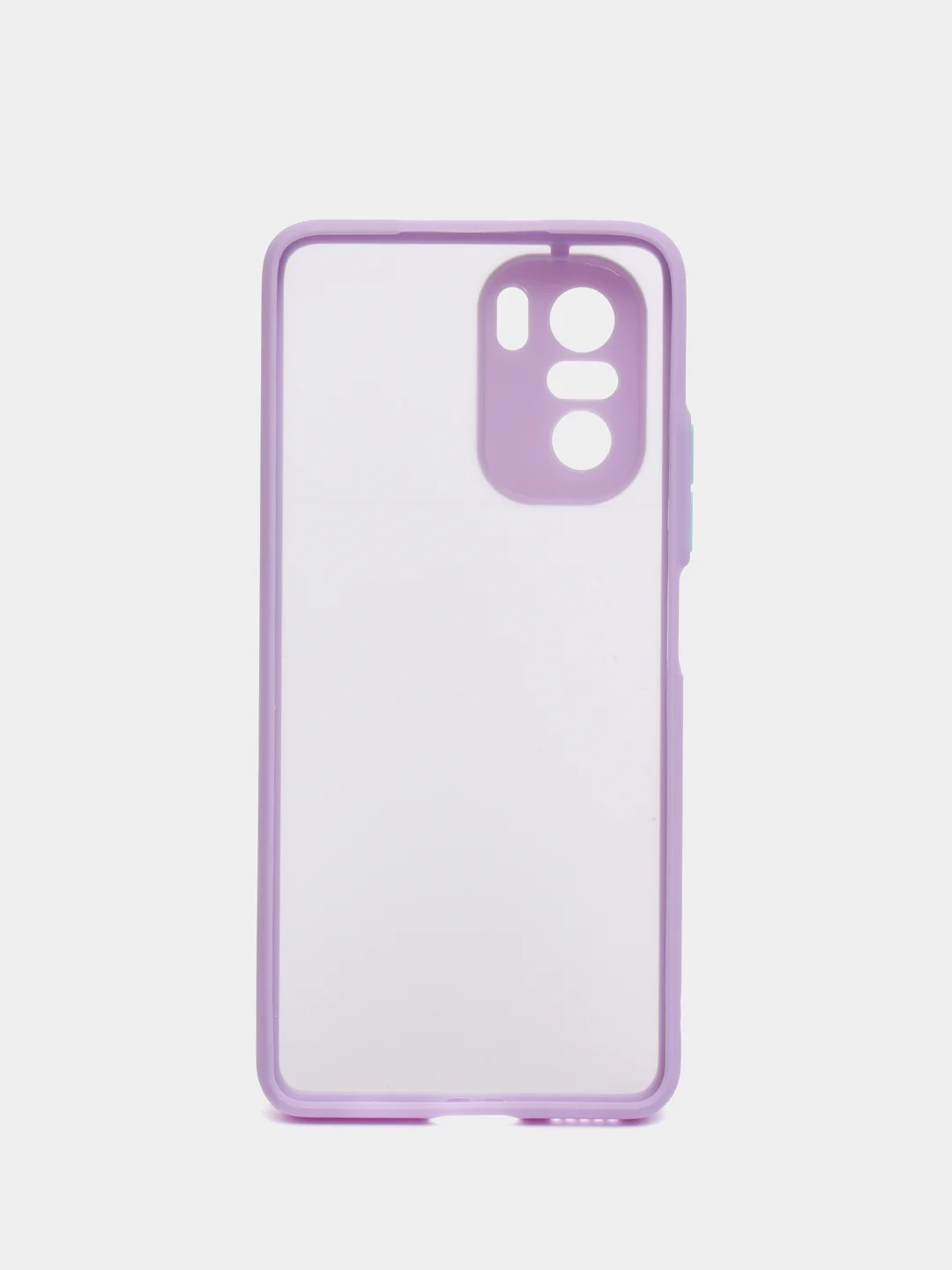 Лавандовый чехол Xiaomi Poco F3, F3 Pro, Redmi K40, K40 Pro пластиковый матовый с цветными кнопками