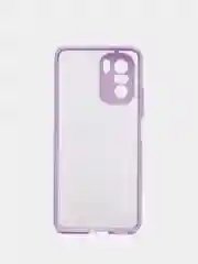 Лавандовый чехол Xiaomi Poco F3, F3 Pro, Redmi K40, K40 Pro пластиковый матовый с цветными кнопками