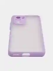 Лавандовый чехол Xiaomi Poco F3, F3 Pro, Redmi K40, K40 Pro пластиковый матовый с цветными кнопками
