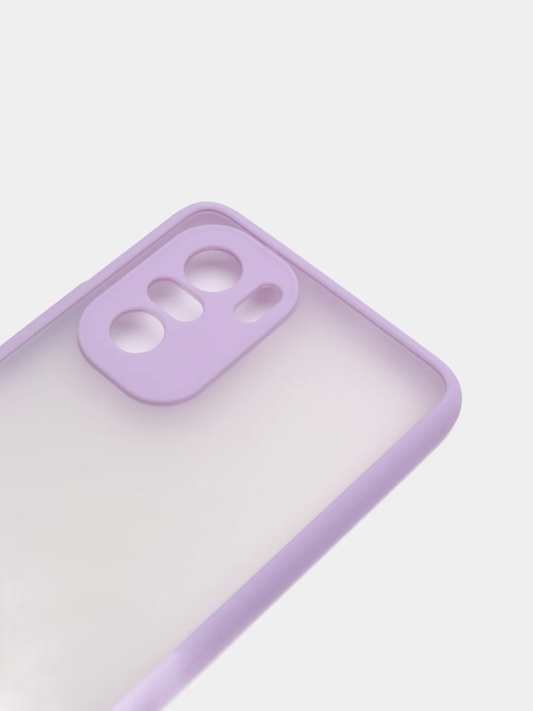 Лавандовый чехол Xiaomi Poco F3, F3 Pro, Redmi K40, K40 Pro пластиковый матовый с цветными кнопками