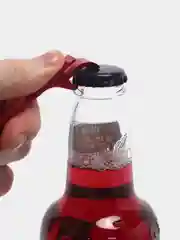 Красный брелок-открывашка для банок, Открывалка для бутылок