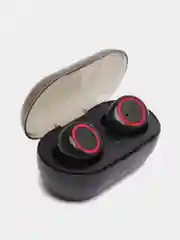 Красный беспроводные наушники компактные TWS BT, Bluetooth-гарнитура 5.0, зарядный кейс, Android