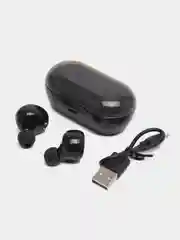Красный беспроводные наушники компактные TWS BT, Bluetooth-гарнитура 5.0, зарядный кейс, Android