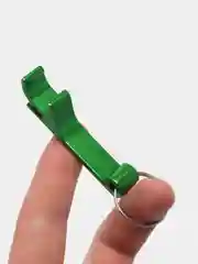Зеленый брелок-открывашка для банок, Открывалка для бутылок