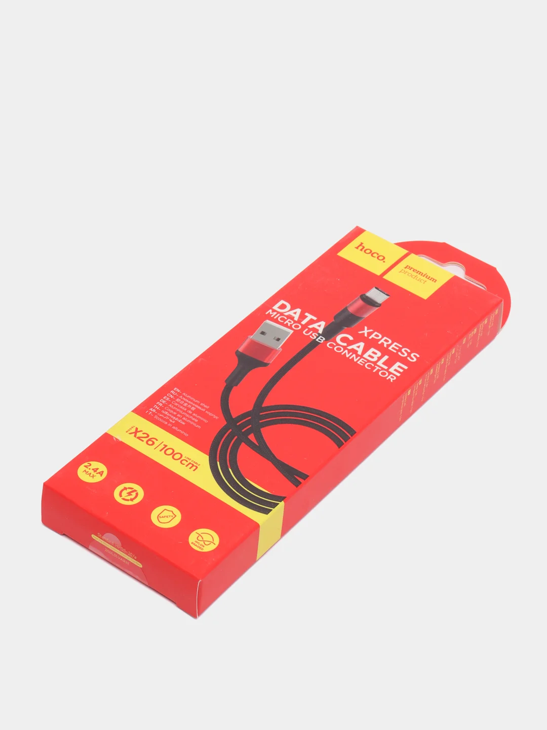 Кабель зарядный HOCO X26 до 3А Micro-USB дляAndroid