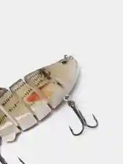 Красный воблер рыболовный 6 секционный, сегментный 3D, 10 см, 18 г, приманка наживка