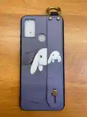 Бежевый силиконовый чехол Honor 9A, с кольцом и ремешком