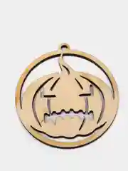 Бежевый подвеска резная, украшение, "Halloween"