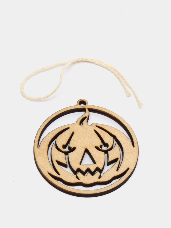 Подвеска резная, украшение, "Halloween"