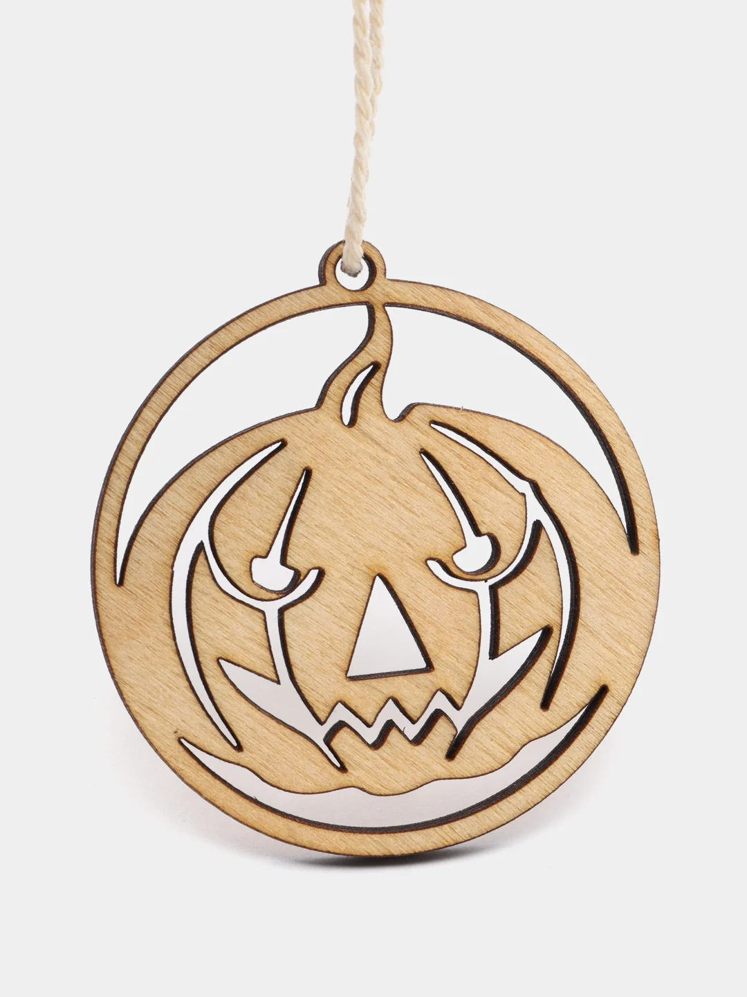 Бежевый подвеска резная, украшение, "Halloween"