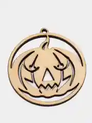 Бежевый подвеска резная, украшение, "Halloween"