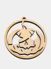 Бежевый подвеска резная, украшение, "Halloween"