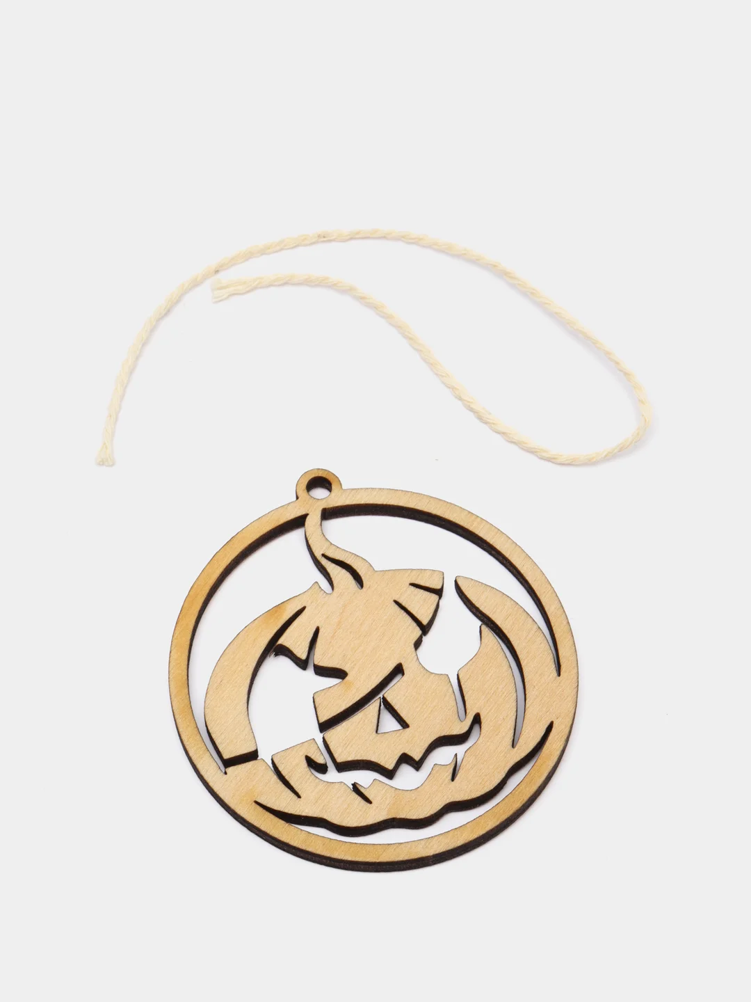 Бежевый подвеска резная, украшение, "Halloween"