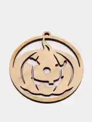 Бежевый подвеска резная, украшение, "Halloween"