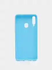 Голубой чехол Samsung Galaxy A20s, Самсунг Галакси А20с силиконовый цветной матовый