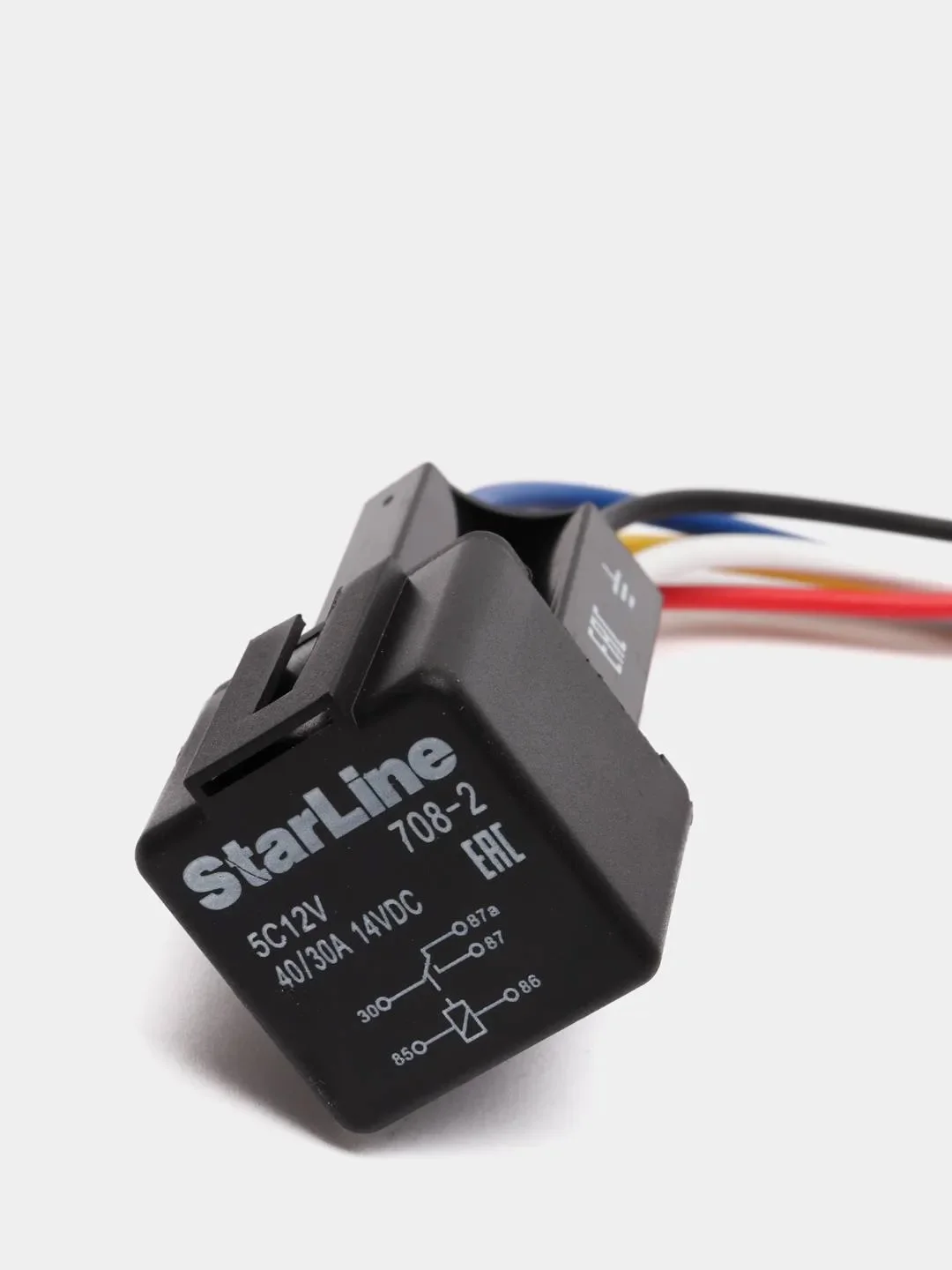 Реле автомобильное 5 контактное 12V 40/30A 14VDC, c колодкой