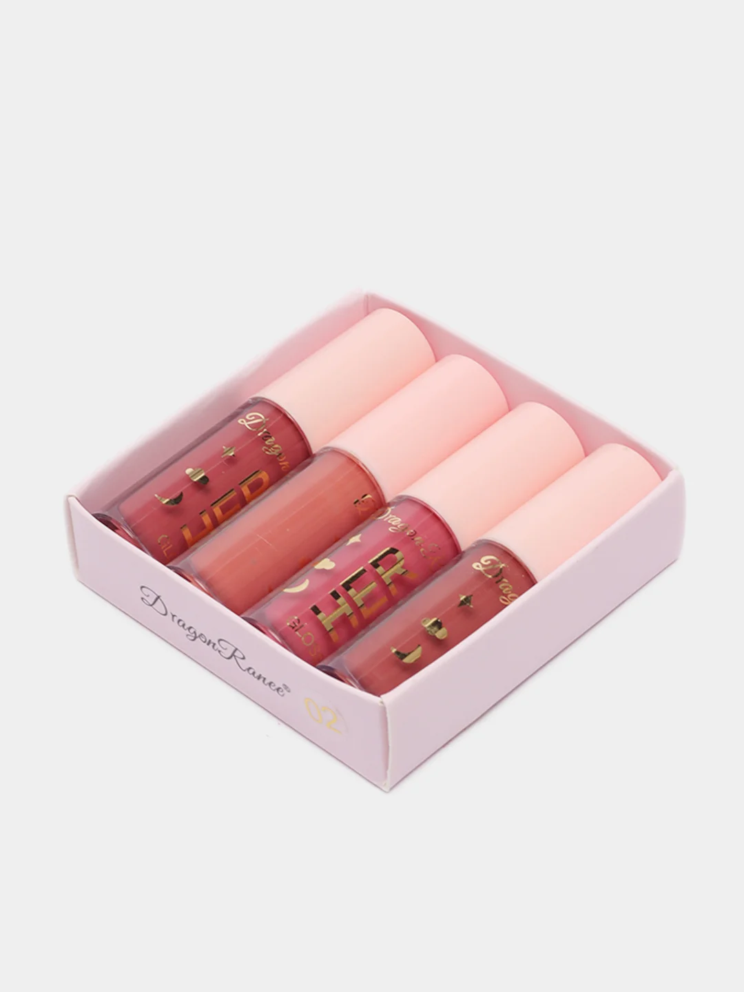 Набор из 4 блесков, зеркальные SHiNE LIPGLOSS/Dragon Ranee
