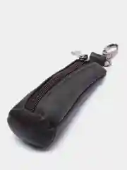 Тёмно-коричневый ключница из натуральной кожи