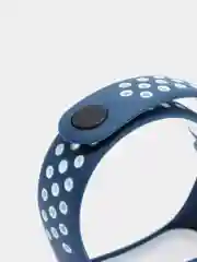 Синий силиконовый ремешок Xiaomi 3/4 спортивный двухцветный