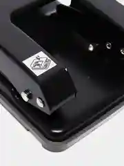 Дырокол металлический ErichKrause "Quadro", до 40 листов, черный