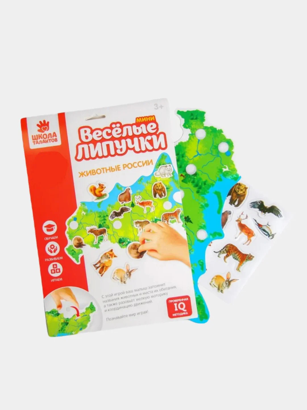 Зеленый развивающая игра Развитие ребенка "Веселые Липучки", 3+