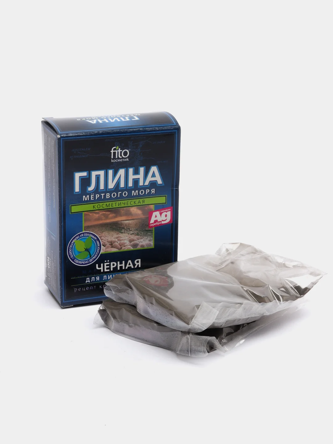 Глина Мертвого моря черная fito косметик, 100г