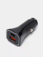 Черный автомобильное зарядное устройство, USB Type-C