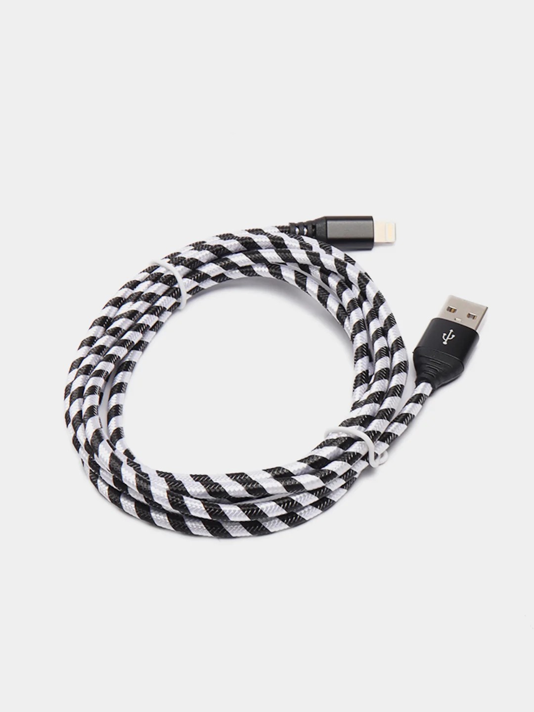 Белый кабель USB Lightning, Micro-USB, Type-C, 2 метра