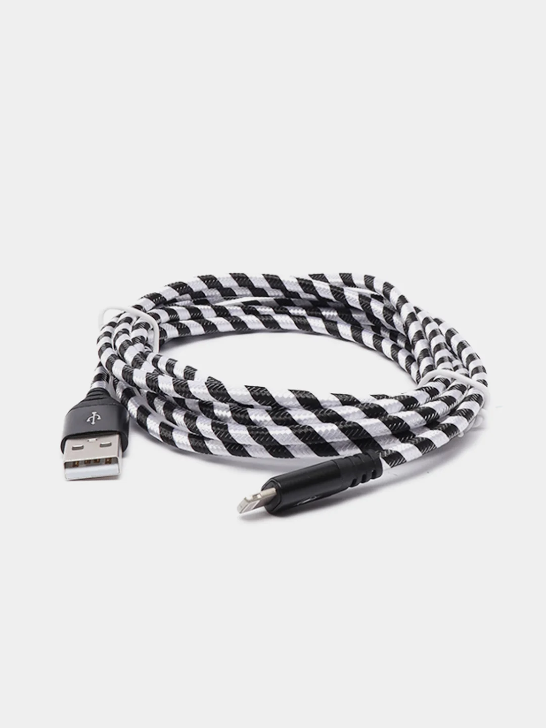 Белый кабель USB Lightning, Micro-USB, Type-C, 2 метра