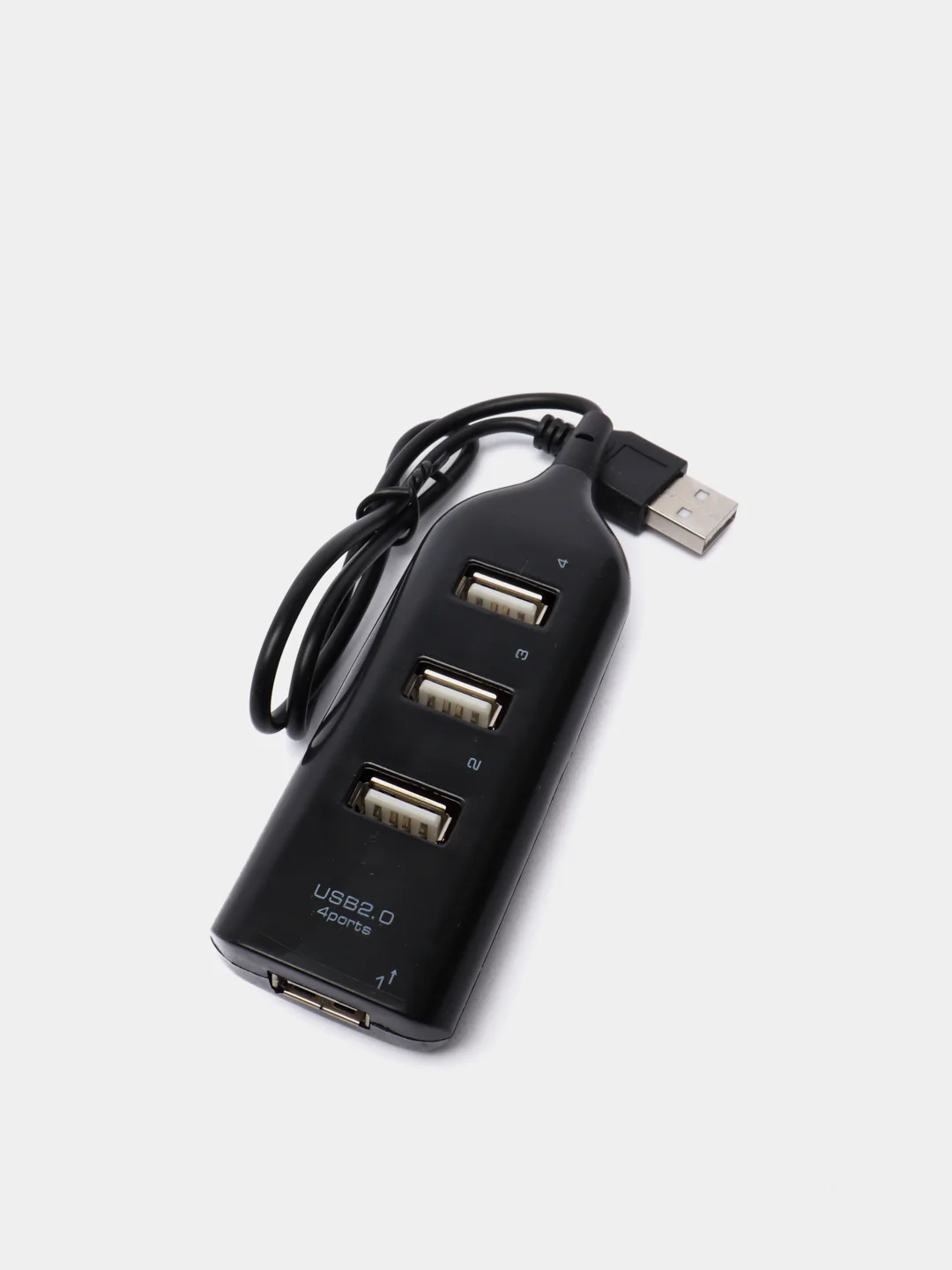 Черный разветвитель универсальный USB HUB 2.0