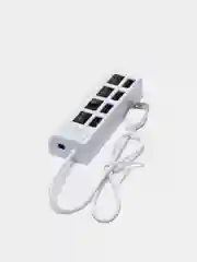 Белый разветвитель USB HUB 2.0 с 4 портами