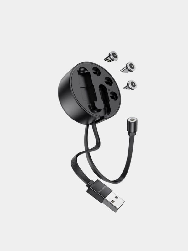 Кабель зарядный 3в1 магнитный, Lightning, Android, Type C, Micro USB