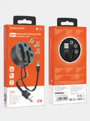 Кабель зарядный 3в1 магнитный, Lightning, Android, Type C, Micro USB