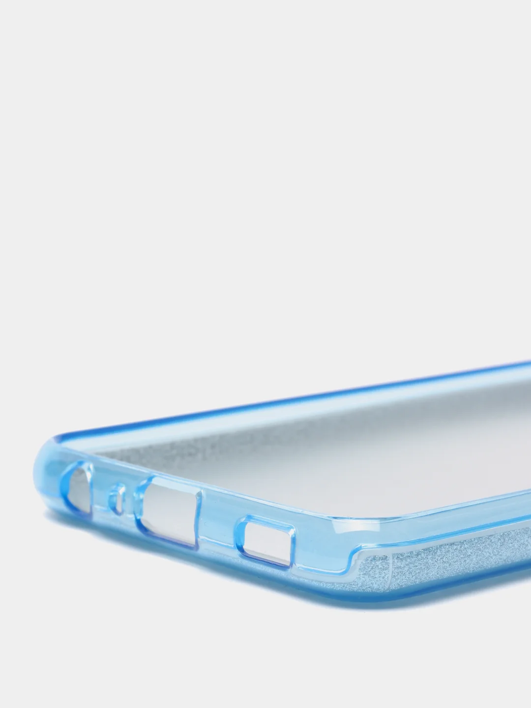 Голубой чехол Samsung Galaxy A22 4G, M22, M32, Самсунг Галакси А22 4G, М22, М32 блестящий сияющий