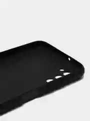 Черный чехол для Samsung A03s цветной матовый