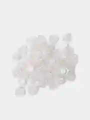 Белый полубусины фигурные Роза