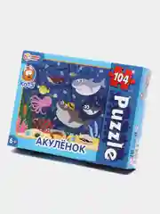 Голубой пазлы классические, 104 детали, 4 вида