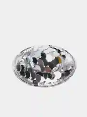 Серебряный декоративная шляпка с пайетками