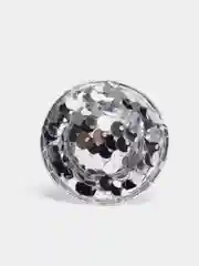 Серебряный декоративная шляпка с пайетками