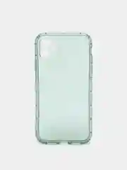 Зеленый чехол для iPhone 11 прозрачный цветной силиконовый