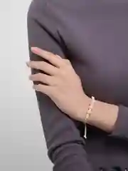 Конфетный браслеты женские с акриловыми бусинами/ ручное плетение