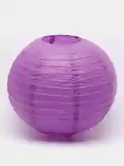 Фиолетовый шар-фонарик бумажный для декора