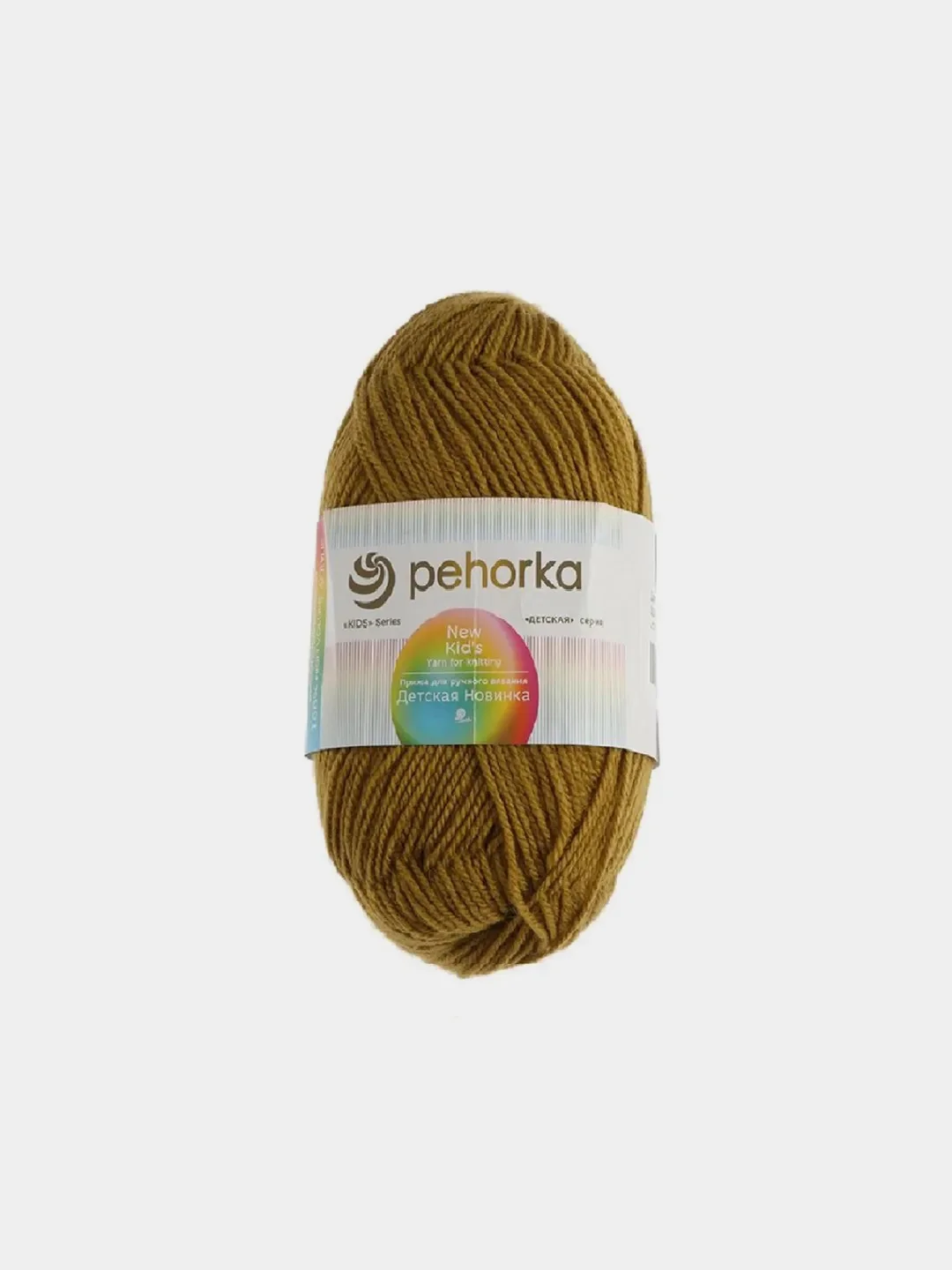 Оливковый пряжа Пехорка "Детская Новинка", 100% акрил, 50 г, 200 м