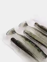 Белый виброхвост Akoi 70 мм, 5 штук