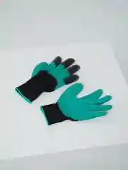 Зеленый перчатки садовые нейлоновые с когтями